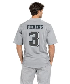 George Pickens Gray Jersey Vibrant Dallas Cowboy Apparel