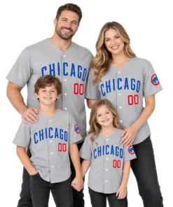 Gray Chicago Cubs Away Jersey 2026 Custom Game Day Unique