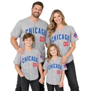 Gray Chicago Cubs Away Jersey 2026 Custom Game Day Unique