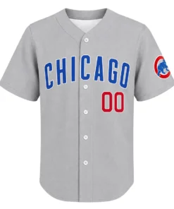 Gray Chicago Cubs Away Jersey 2026 Custom Game Day Unique