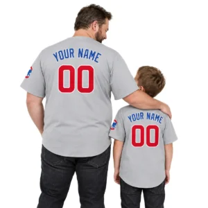 Gray Chicago Cubs Away Jersey 2026 Custom Game Day Unique