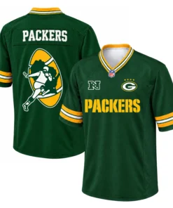 Green Bay Packers Custom Men's Jersey Grit Fan Style