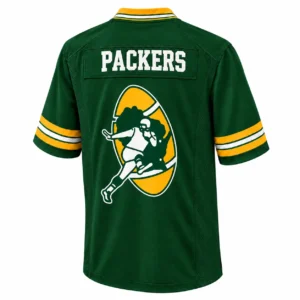 Green Bay Packers Custom Men's Jersey Grit Fan Style