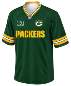 Green Bay Packers Custom Men's Jersey Grit Fan Style