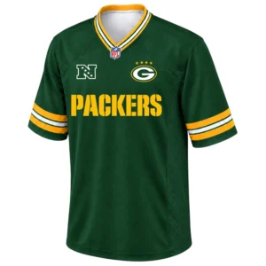 Green Bay Packers Custom Men's Jersey Grit Fan Style