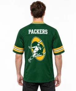 Green Bay Packers Custom Men's Jersey Grit Fan Style