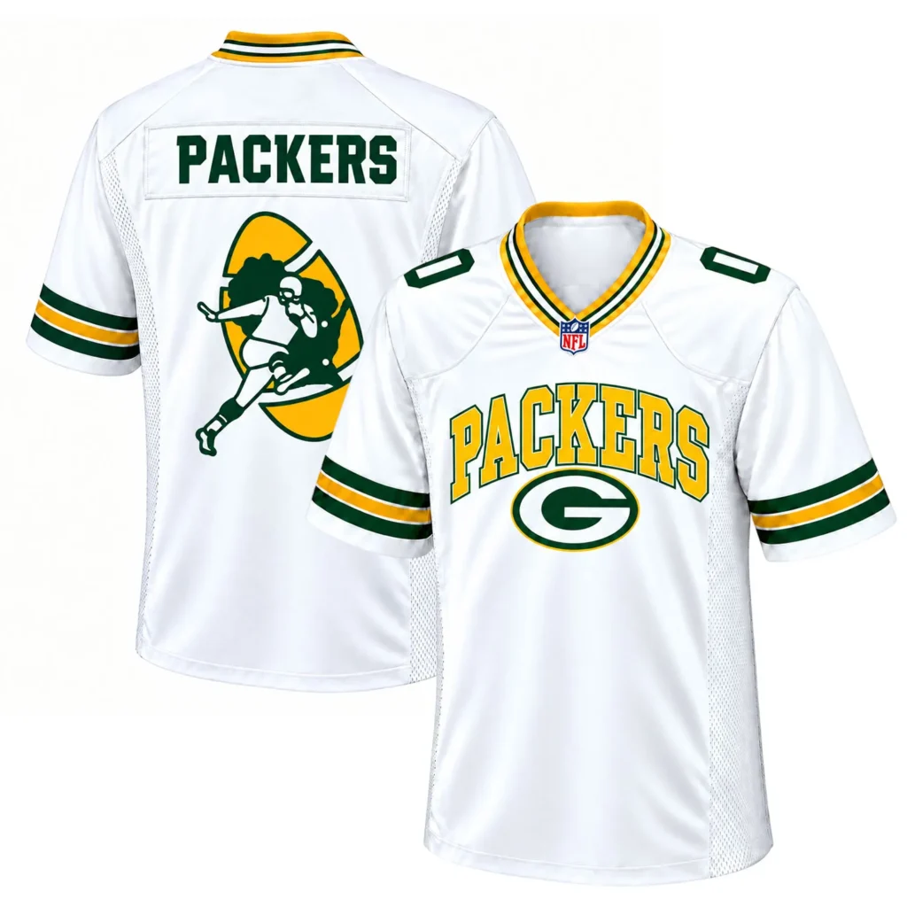 Green Bay Packers White New Jersey Beautiful Style
