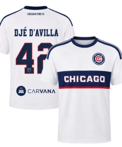Dje D'avilla Chicago Fire FC Jersey with Epic Fan Apparel