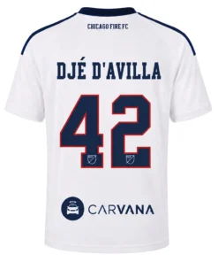 Dje D'avilla Chicago Fire FC Jersey with Epic Fan Apparel