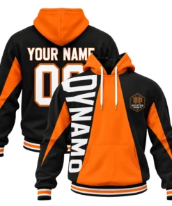 Houston Dynamo Personalized Hoodie Bold Orange Black