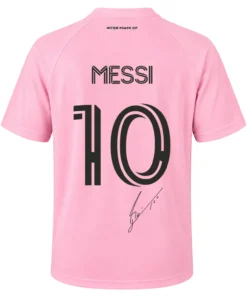 Inter Miami Pink Jersey Lionel Messi Bold Soccer Jersey