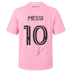 Inter Miami Pink Jersey Lionel Messi Bold Soccer Jersey
