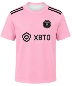 Inter Miami Pink Jersey Lionel Messi Bold Soccer Jersey