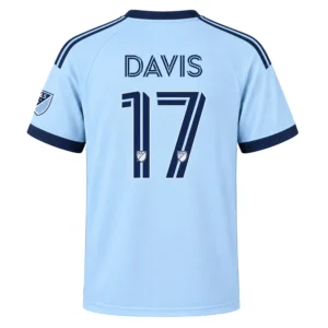 Jake Davis Sporting KC Jersey Strong Light Blue