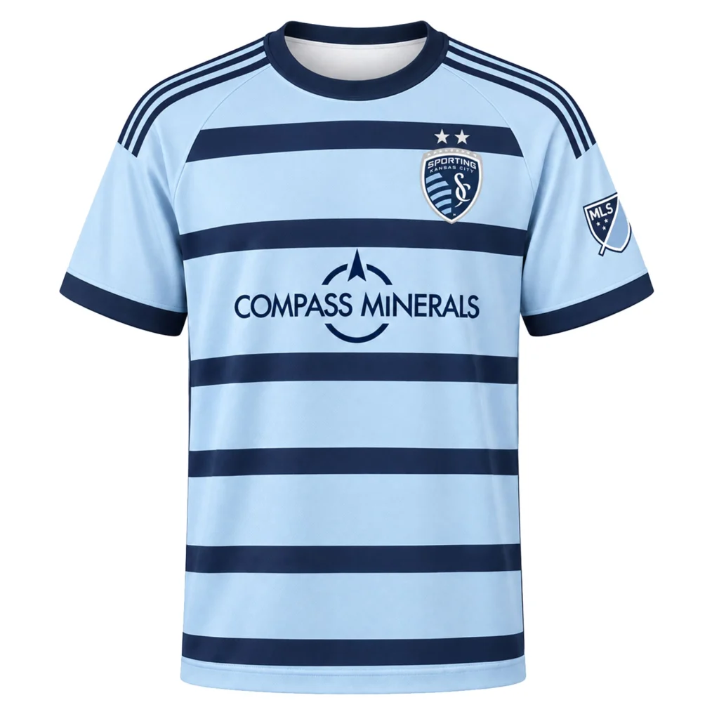 Jake Davis Sporting KC Jersey Strong Light Blue