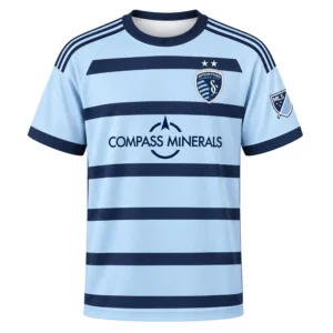 Jake Davis Sporting KC Jersey Strong Light Blue
