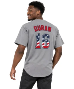 Jarren Duran Boston USA Flag Jersey Remarkable Fan Gear