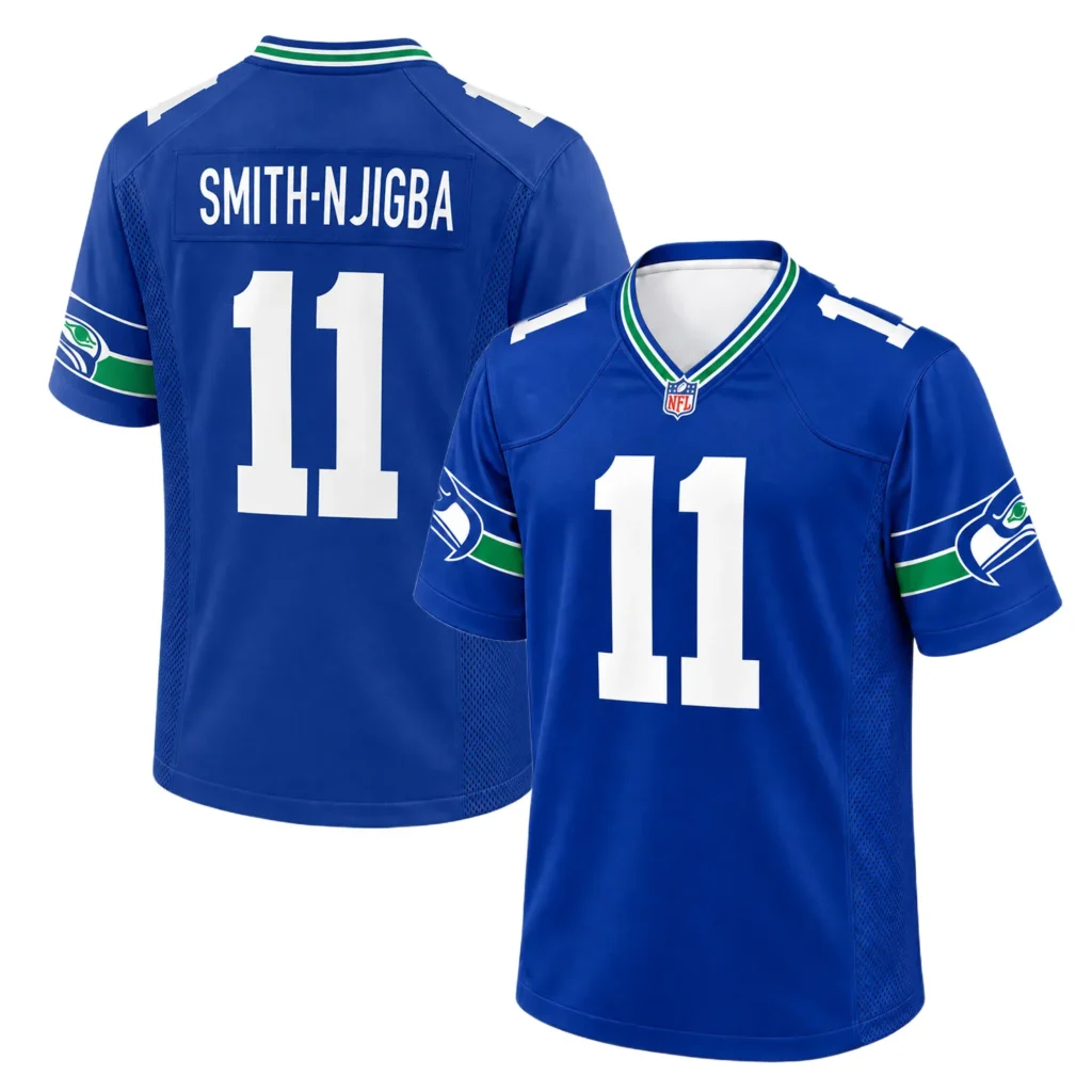 Jaxon Smith-Njigba Jersey Throwback Vibrant Seattle Seahawks apparel