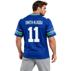 Jaxon Smith-Njigba Jersey Throwback Vibrant Seattle Seahawks apparel
