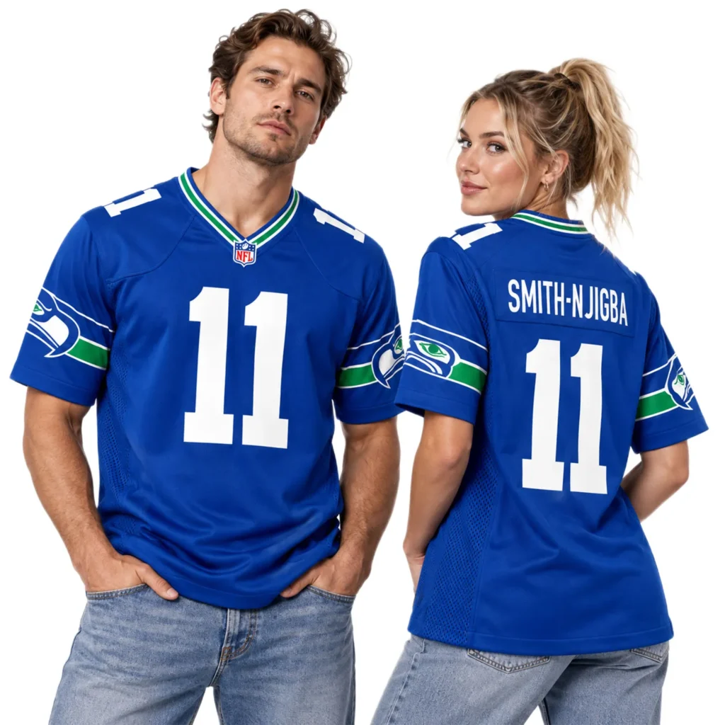 Jaxon Smith-Njigba Jersey Throwback Vibrant Seattle Seahawks apparel
