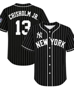 Jazz Chisholm Jr. Yankees Black Jersey 2026 Bold MLB Apparel