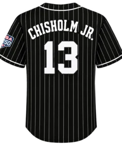 Jazz Chisholm Jr. Yankees Black Jersey 2026 Bold MLB Apparel