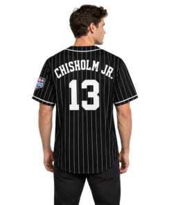 Jazz Chisholm Jr. Yankees Black Jersey 2026 Bold MLB Apparel