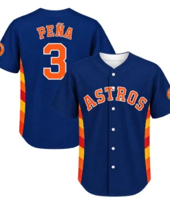 Jeremy Pena Astros Baseball Jersey Bold 2026 Navy Colorblock
