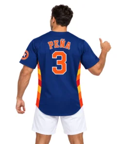 Jeremy Pena Astros Baseball Jersey Bold 2026 Navy Colorblock
