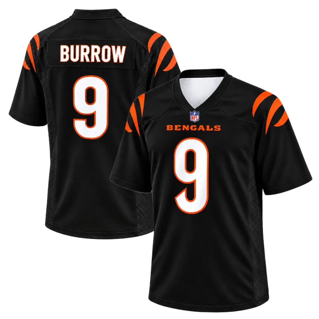Joe Burrow Black Bengals Jersey Game Day Proven
