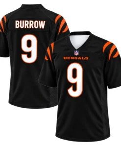 Joe Burrow Black Bengals Jersey Game Day Proven