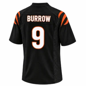 Joe Burrow Black Bengals Jersey Game Day Proven