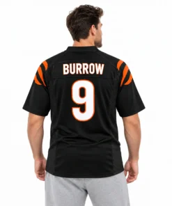 Joe Burrow Black Bengals Jersey Game Day Proven
