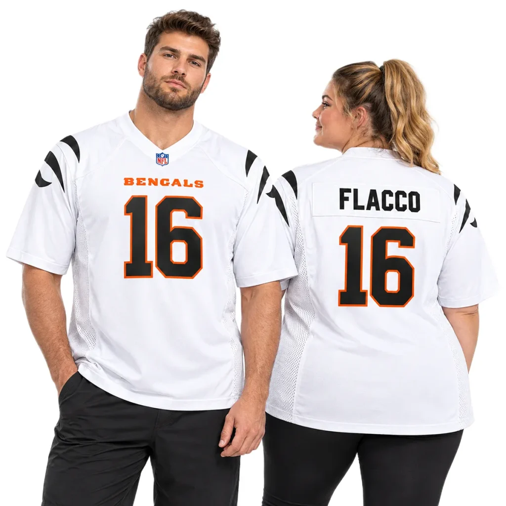 Joe Flacco Bengals NFL Jersey Fan Gear Outstanding
