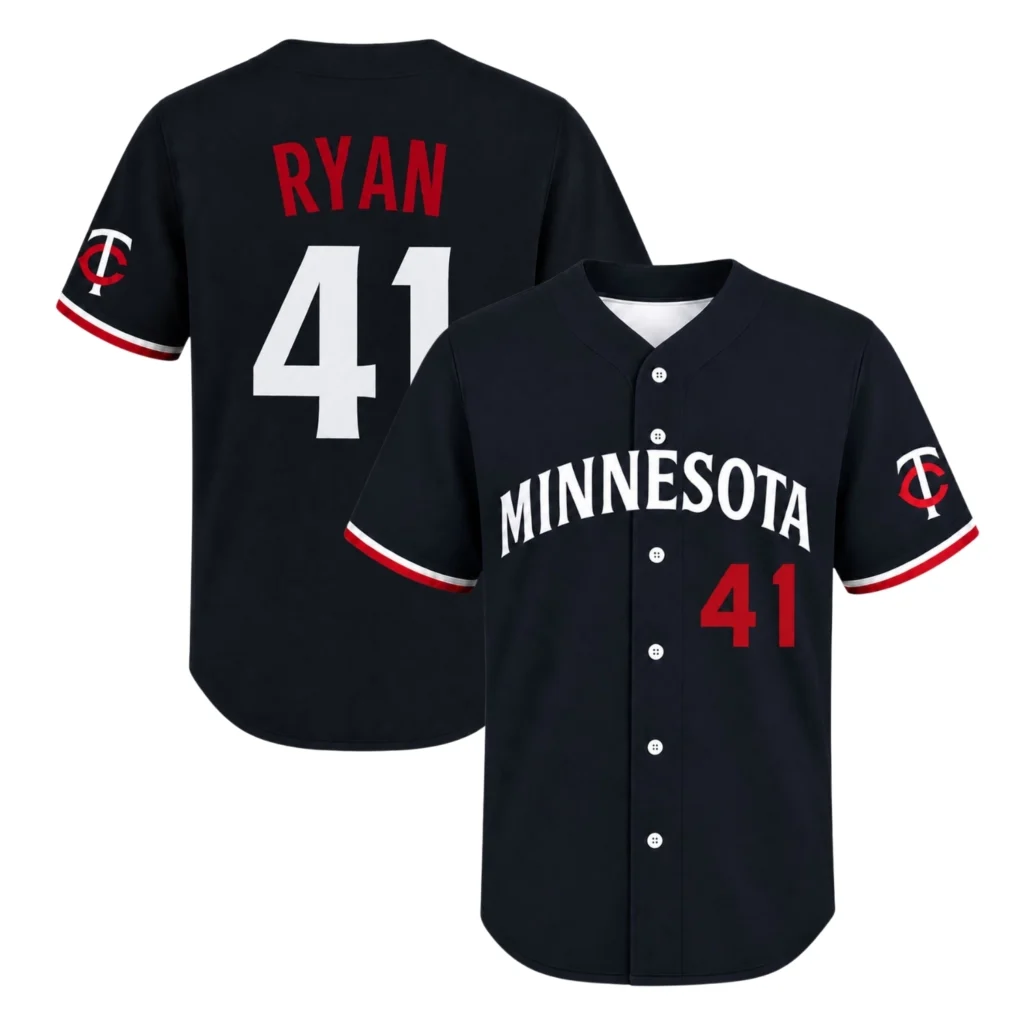 Joe Ryan Minnesota Twins Jersey Remarkable Navy Design