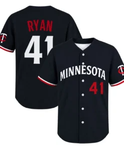 Joe Ryan Minnesota Twins Jersey Remarkable Navy Design