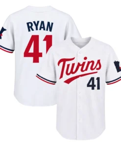 Joe Ryan Twins White Jersey Remarkable Home Style