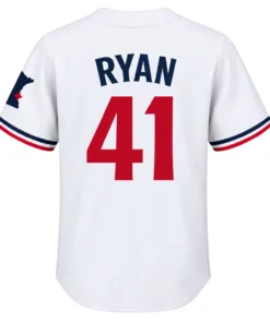 Joe Ryan Twins White Jersey Remarkable Home Style