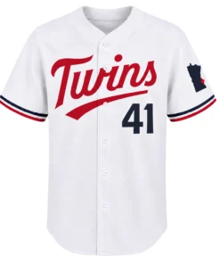 Joe Ryan Twins White Jersey Remarkable Home Style