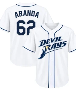 Jonathan Aranda Rays White Jersey Bold Name & Number
