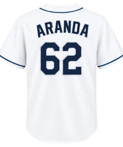 Jonathan Aranda Rays White Jersey Bold Name & Number