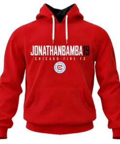 Jonathan Bamba Chicago Fire Red Hoodie Dynamic Fanwear