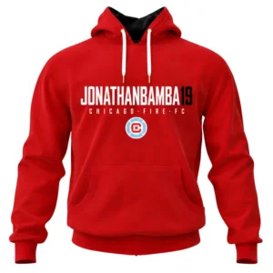 Jonathan Bamba Chicago Fire Red Hoodie Dynamic Fanwear