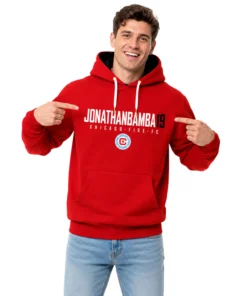 Jonathan Bamba Chicago Fire Red Hoodie Dynamic Fanwear
