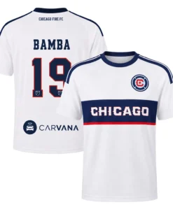 Jonathan Bamba Chicago Fire White Jersey Exclusive Fan Gear