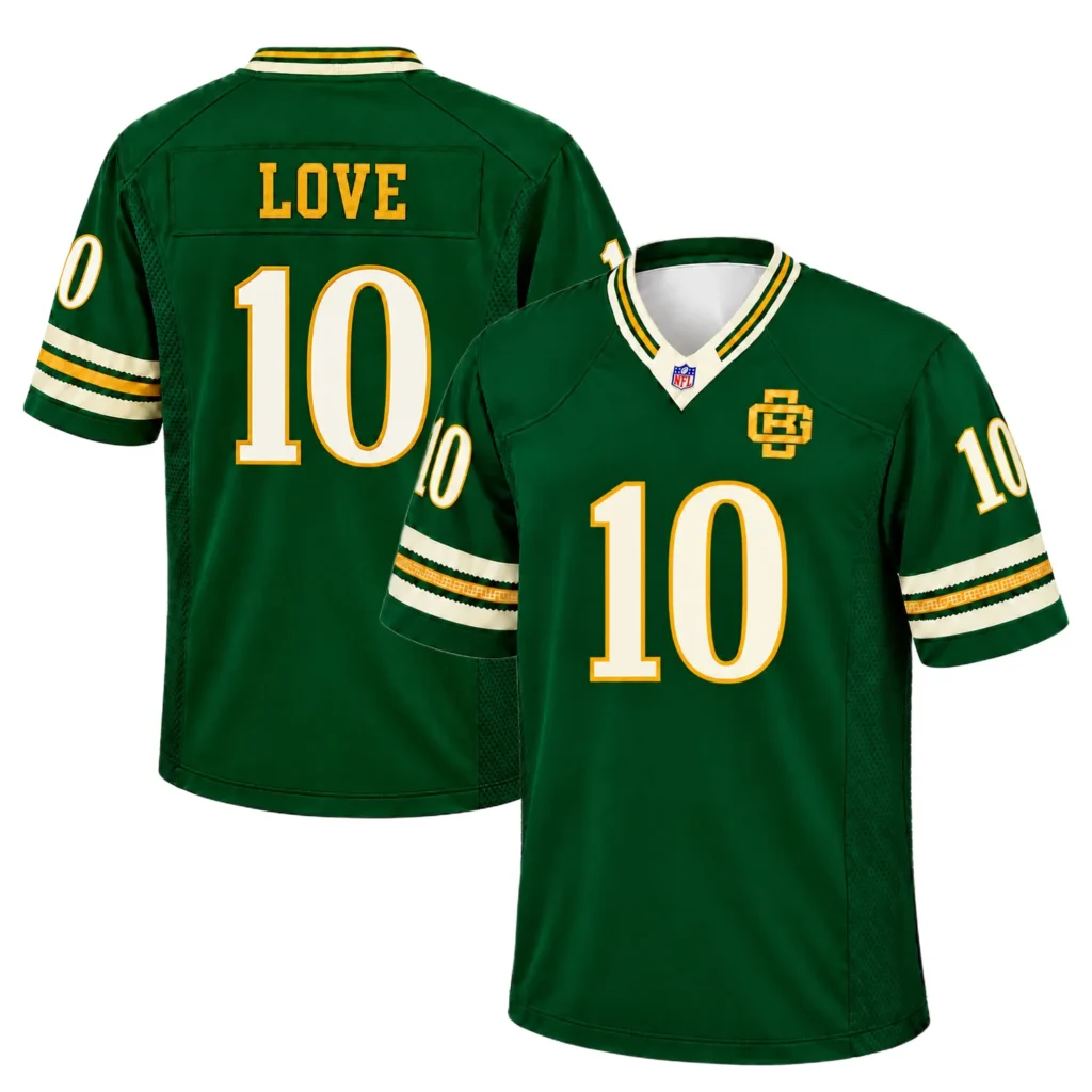 Jordan Love GB Packers Green Jersey Stunning Fan Style