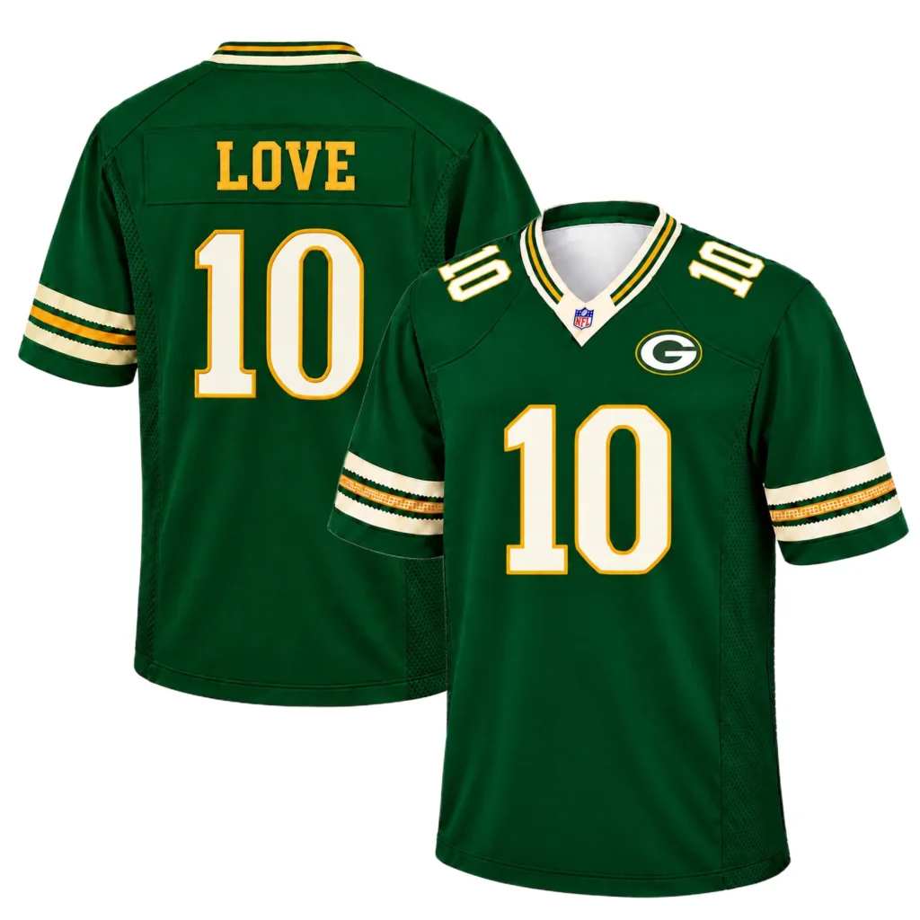 Jordan Love Packers Football Jersey Bold Fan Style