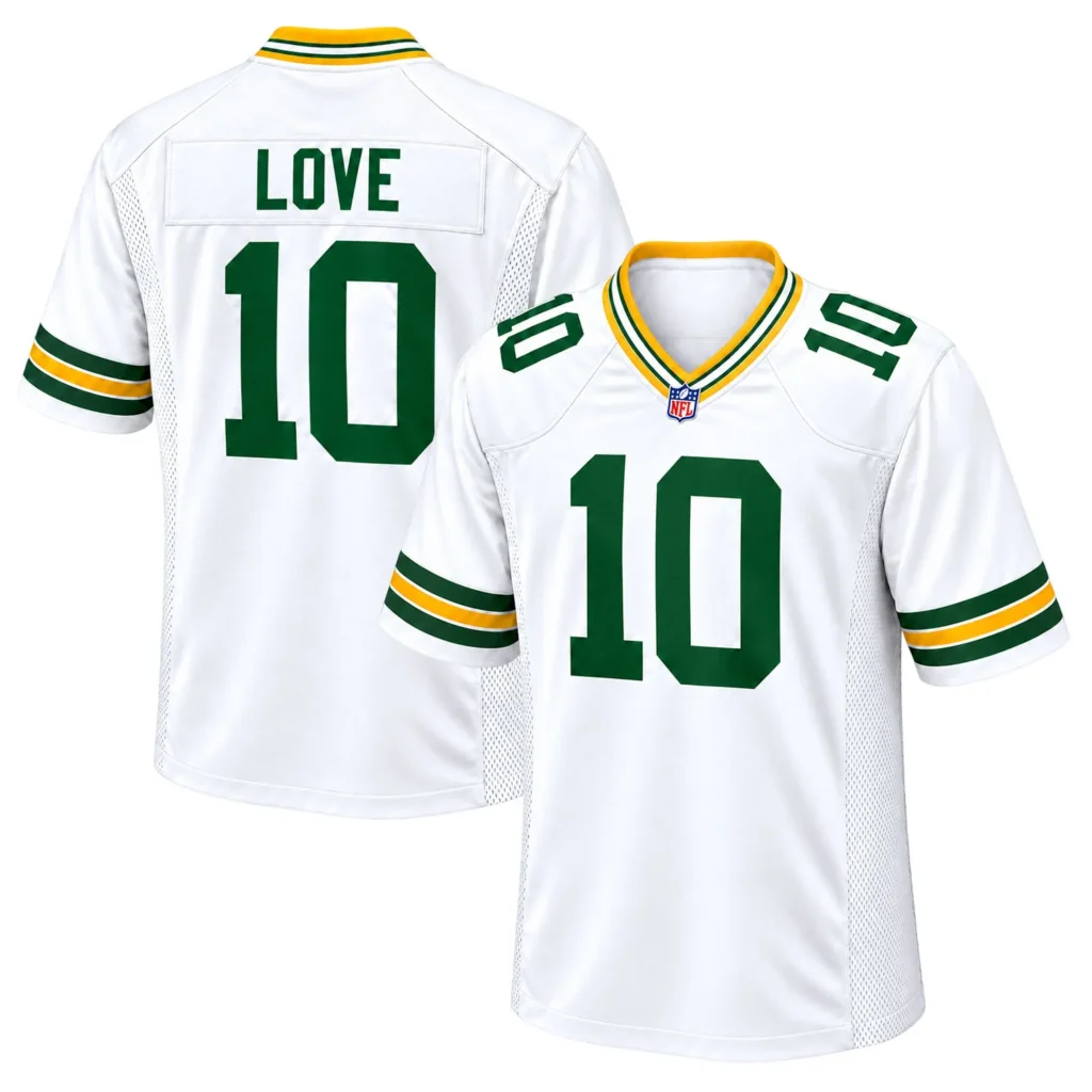 Jordan Love Packers New Jersey White Fresh Fan Style