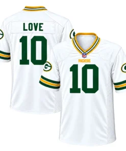 Jordan Love White Packers Jersey Radiant Fan Style