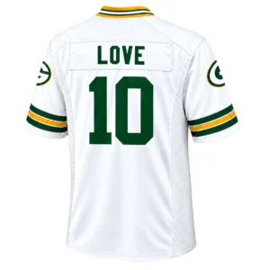 Jordan Love White Packers Jersey Radiant Fan Style